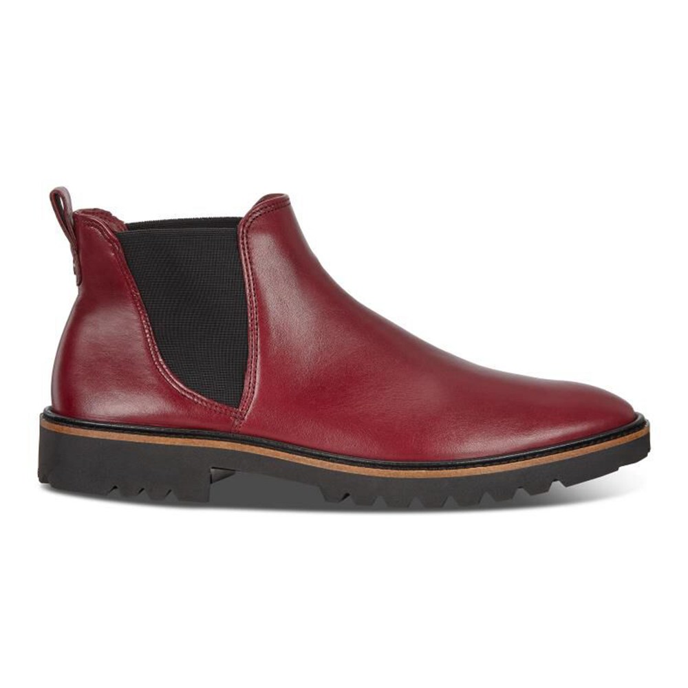 Womens Ankle Boots - ECCO Incise Tailored - Burgundy - 0261HREQW